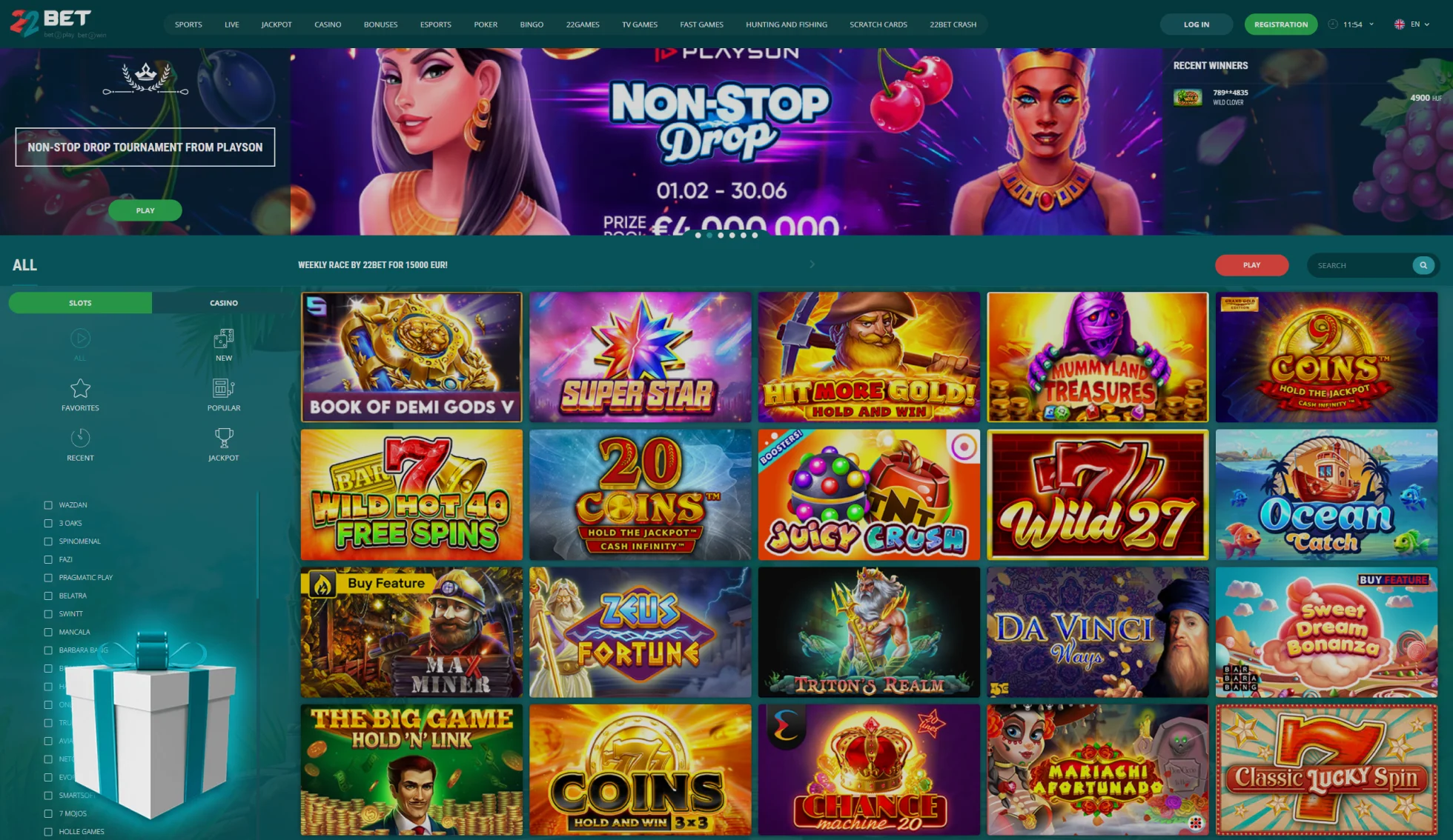 22Bet Casino Slots